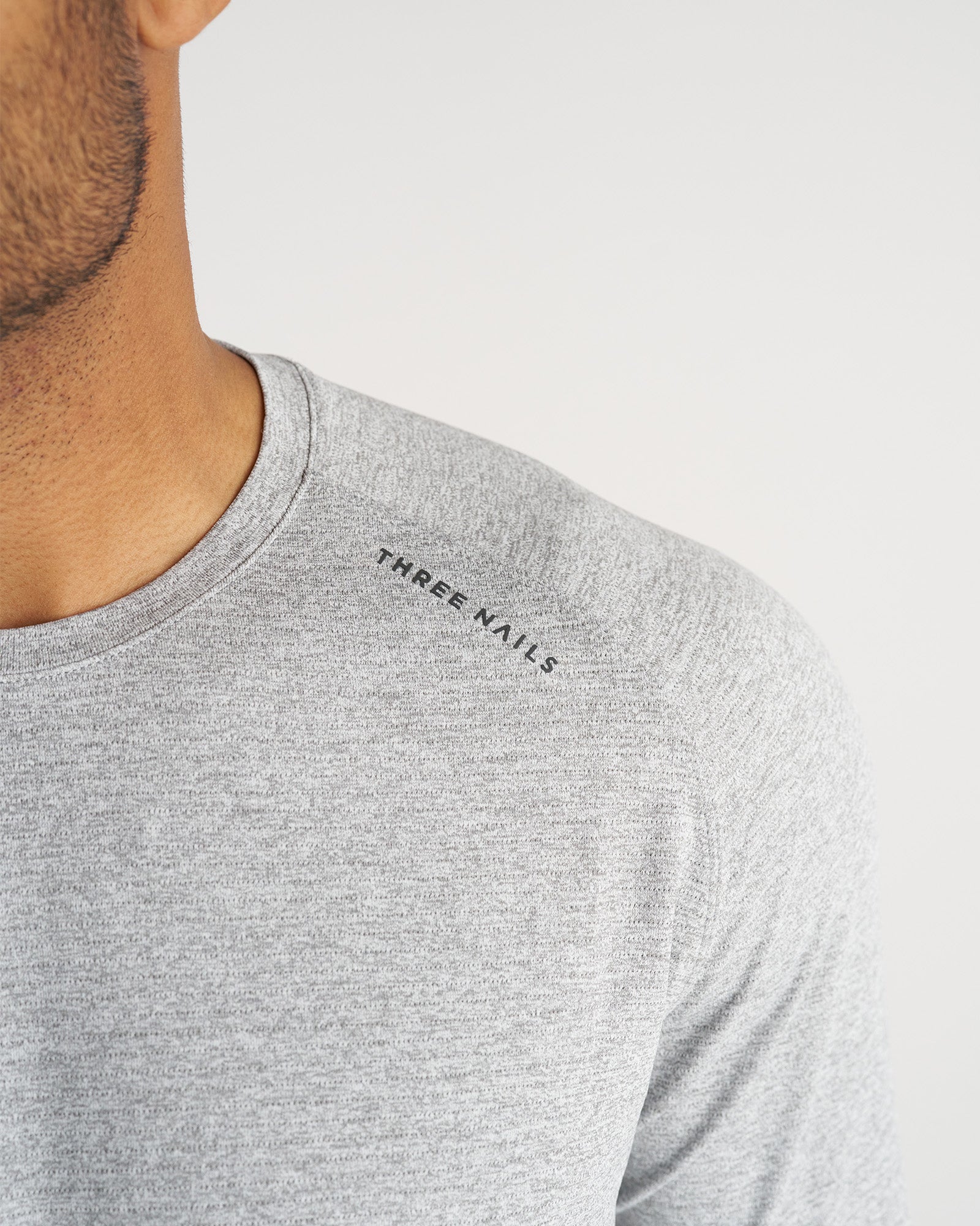 Aion-Lite™ Long Sleeve "Three Nails" - Grey Marl