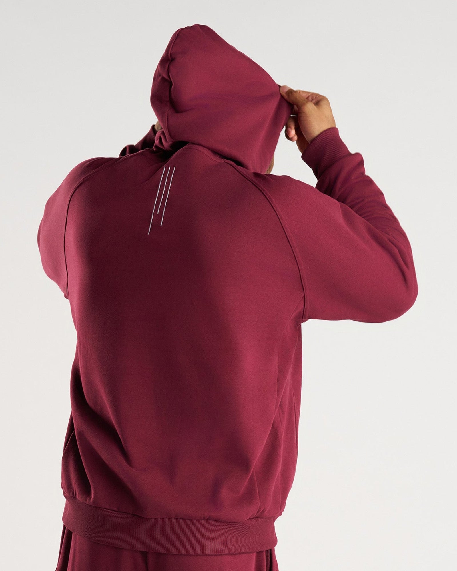 French Terry Hoodie - Merlot