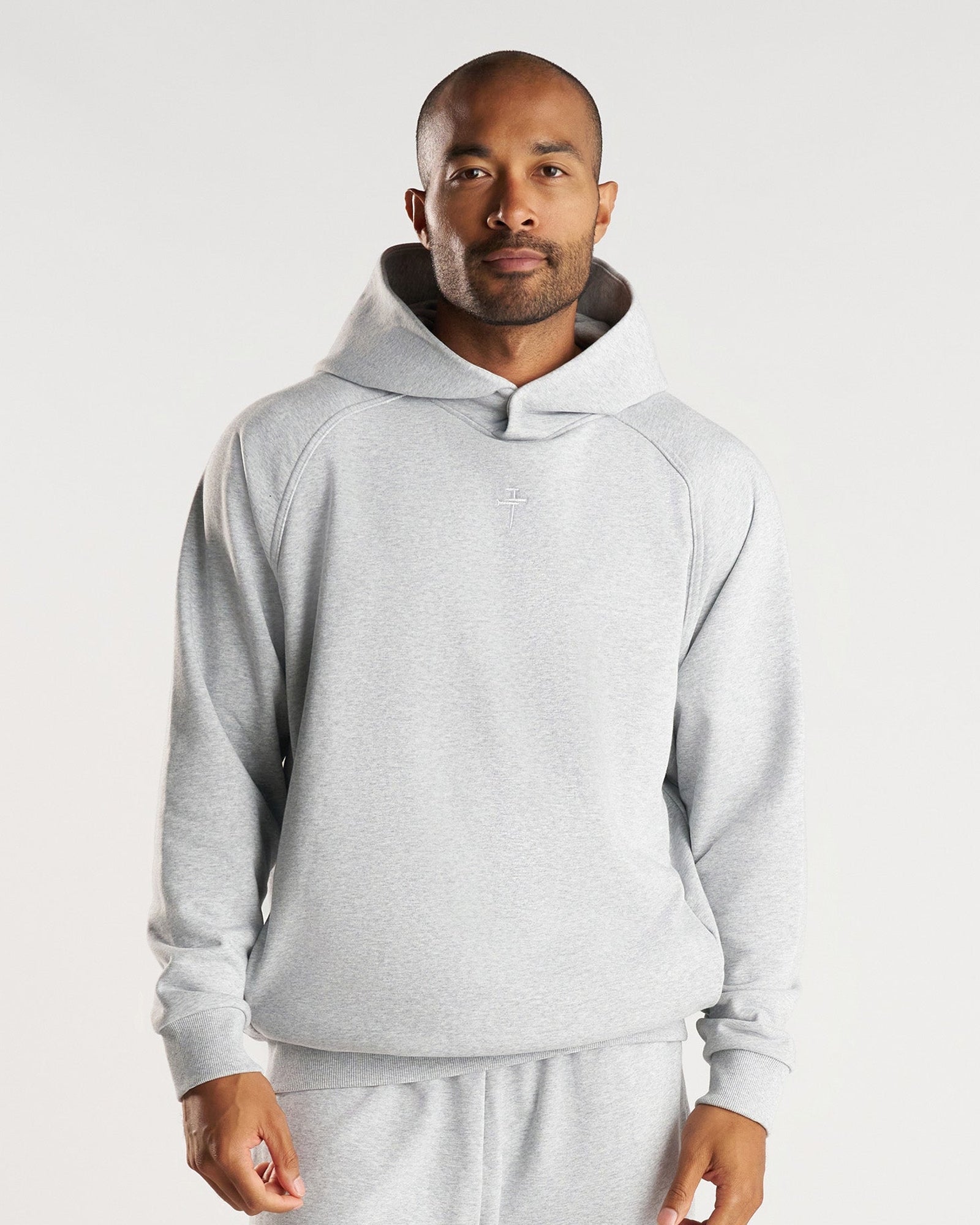 French Terry Hoodie - Heather Grey
