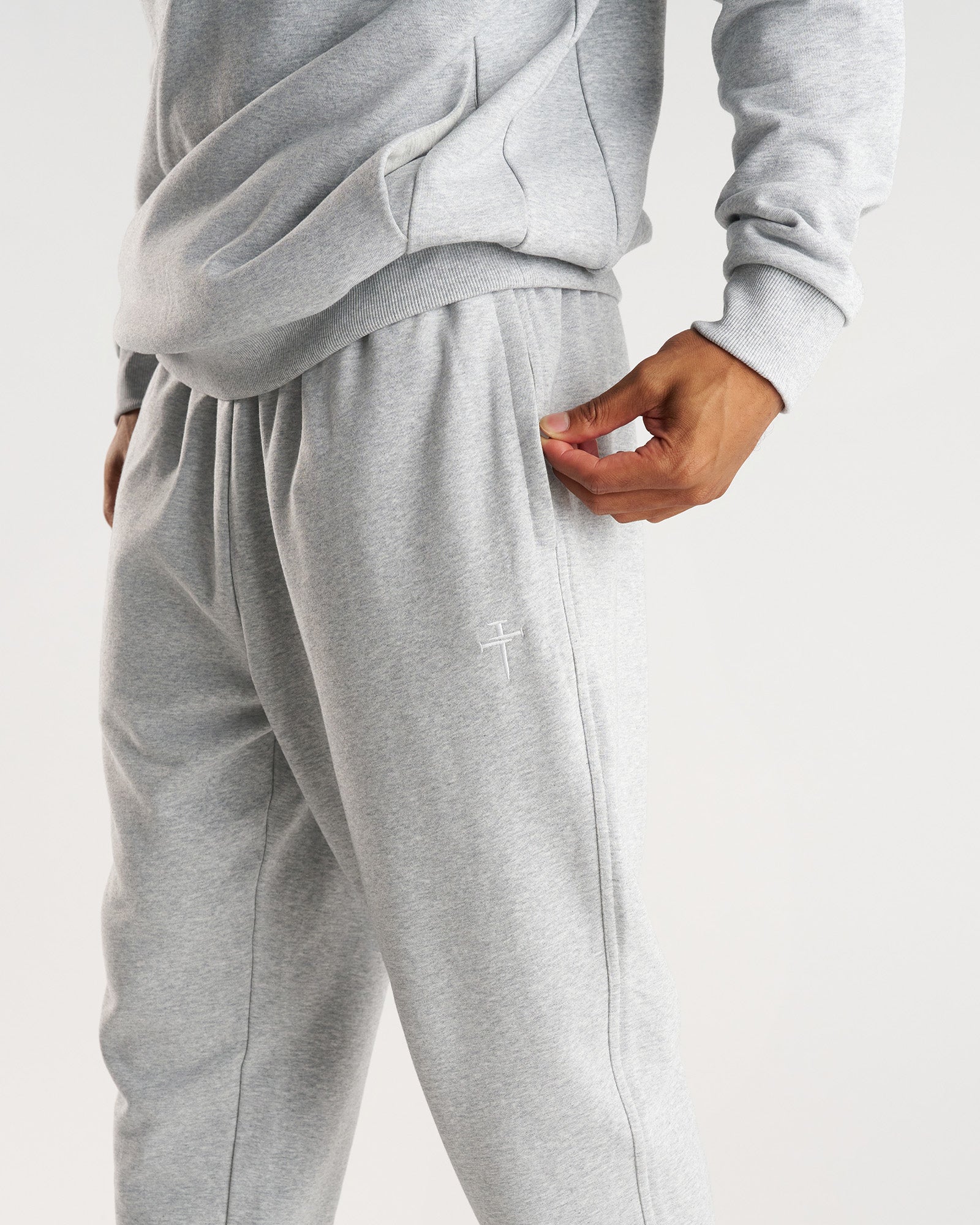 French Terry Sweatpants - Heather Grey