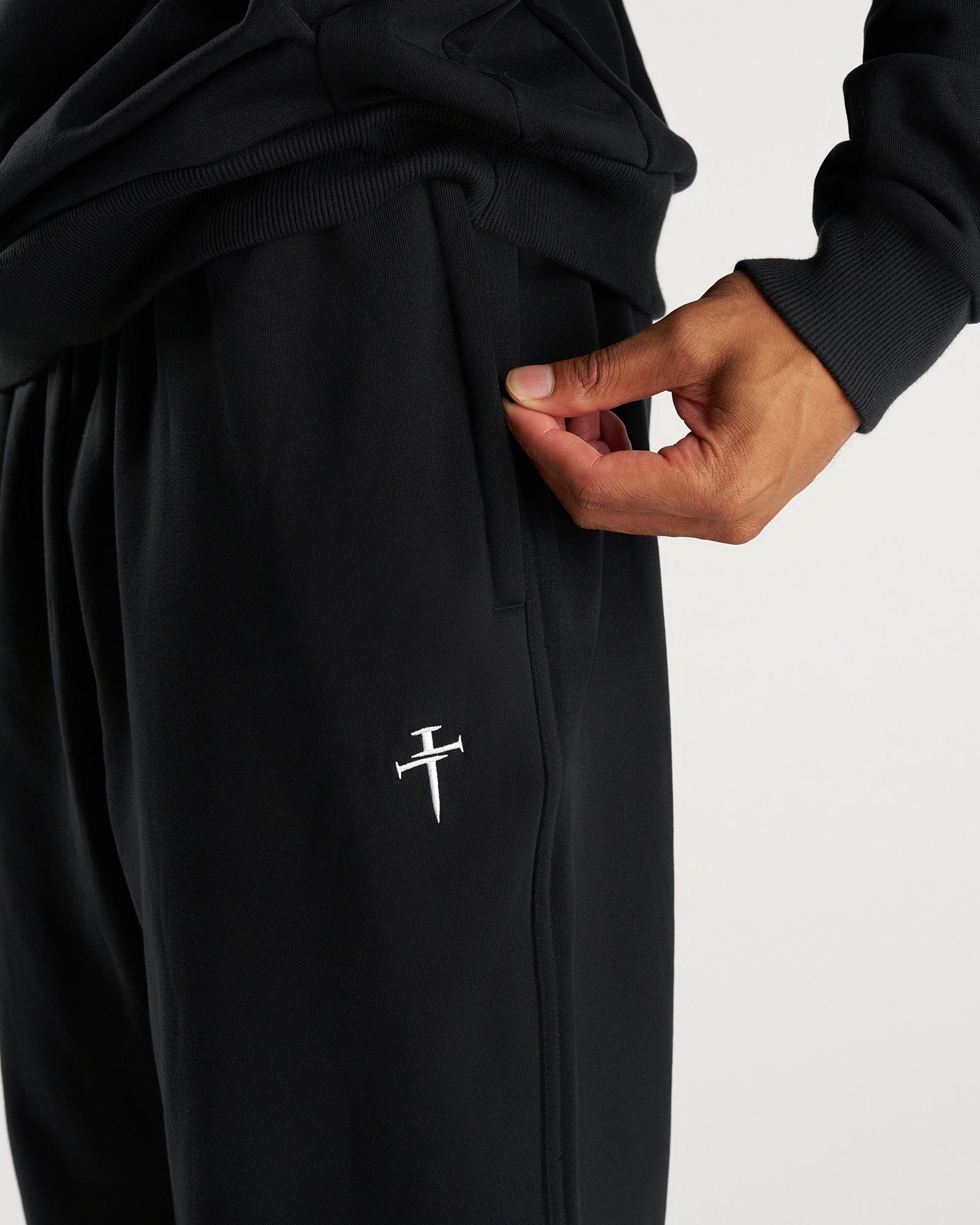 French Terry Sweatpants - Black
