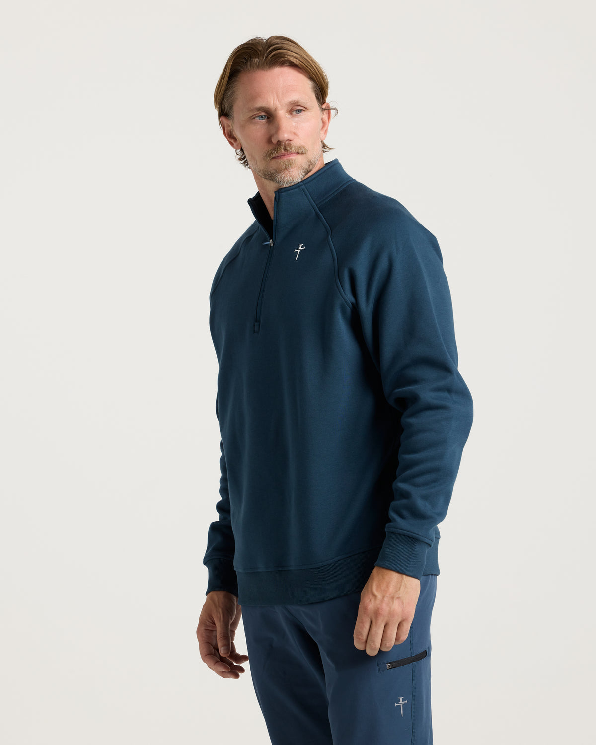 Signature Fleece Quarter Zip - Midnight Navy