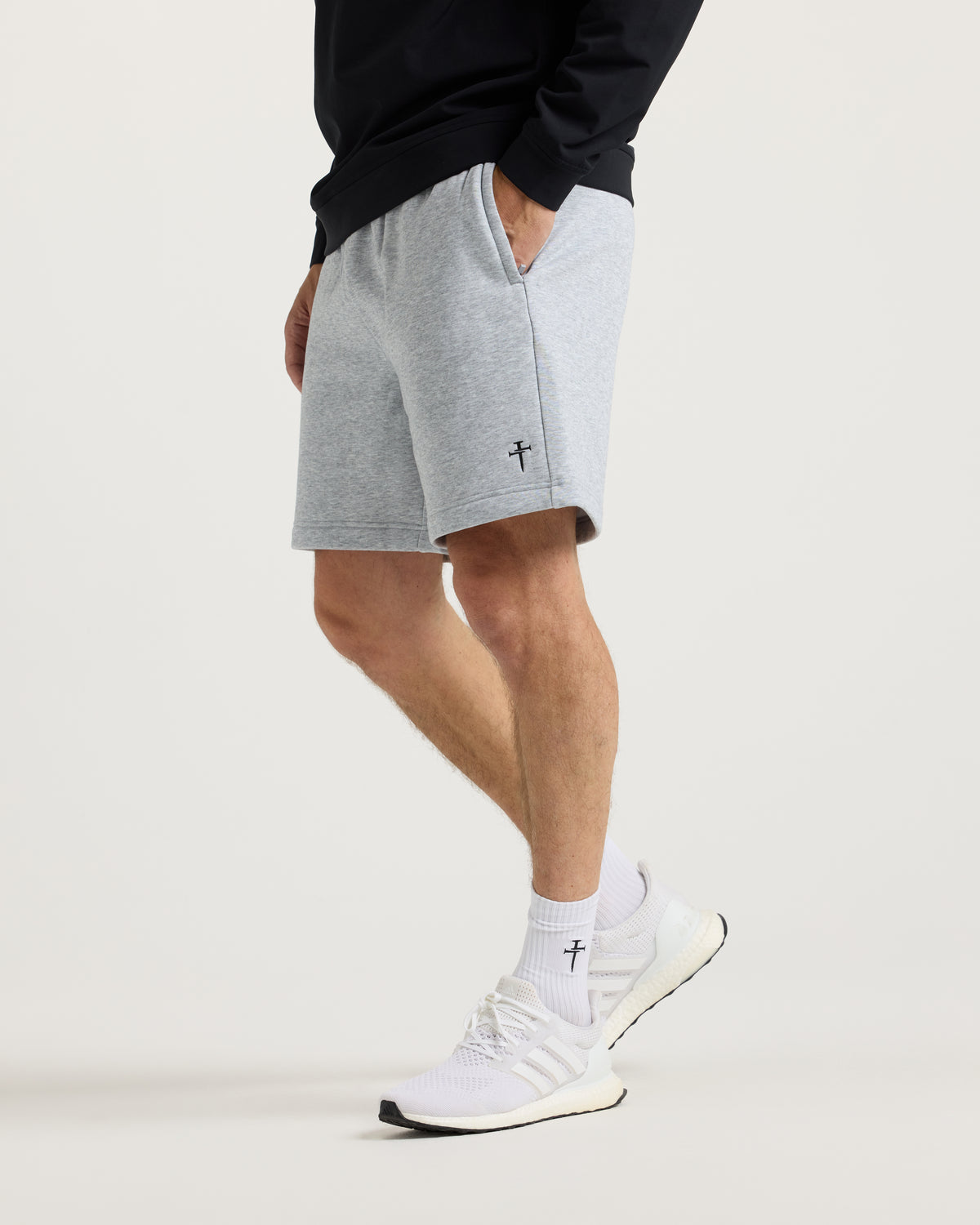 Signature Fleece Sweatshorts - Heather Grey