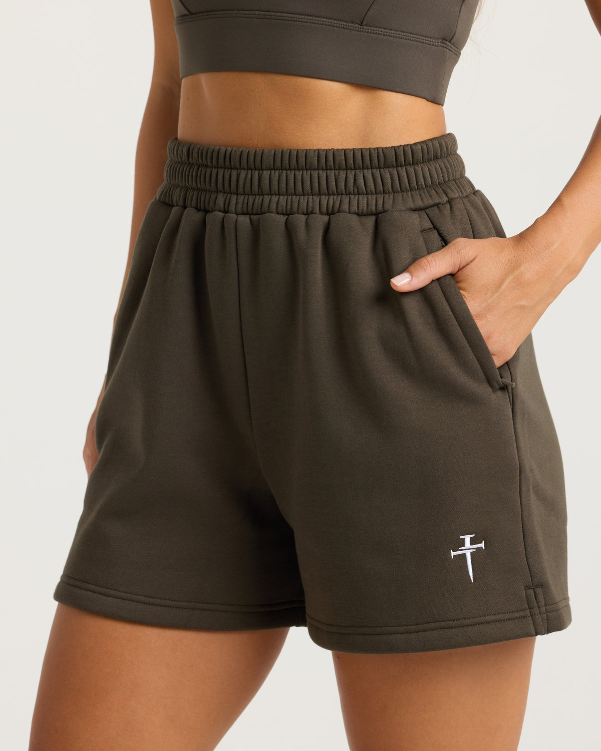 Women's Signature Fleece Sweatshorts - Burnt Olive