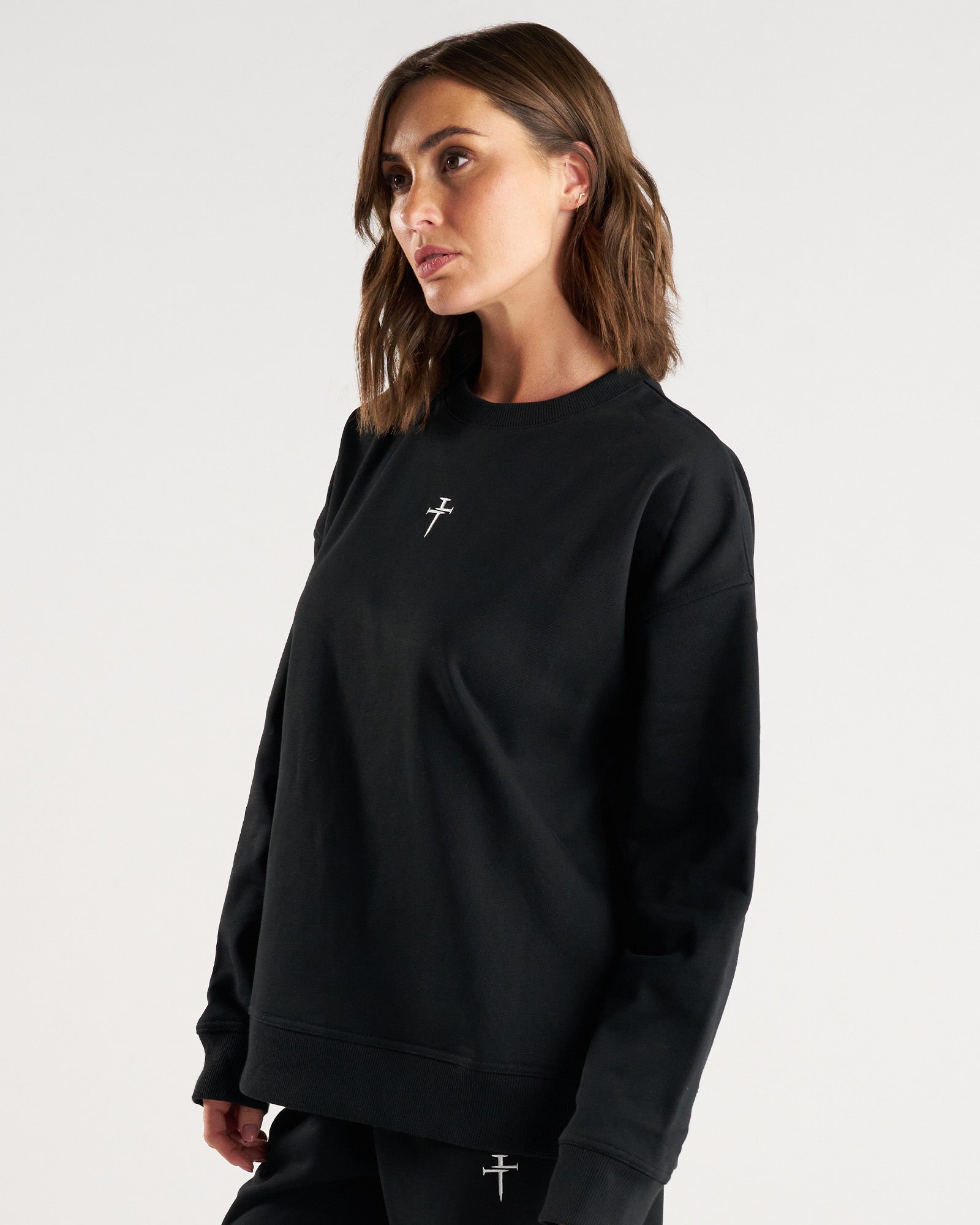 Women’s French Terry Crewneck - Black