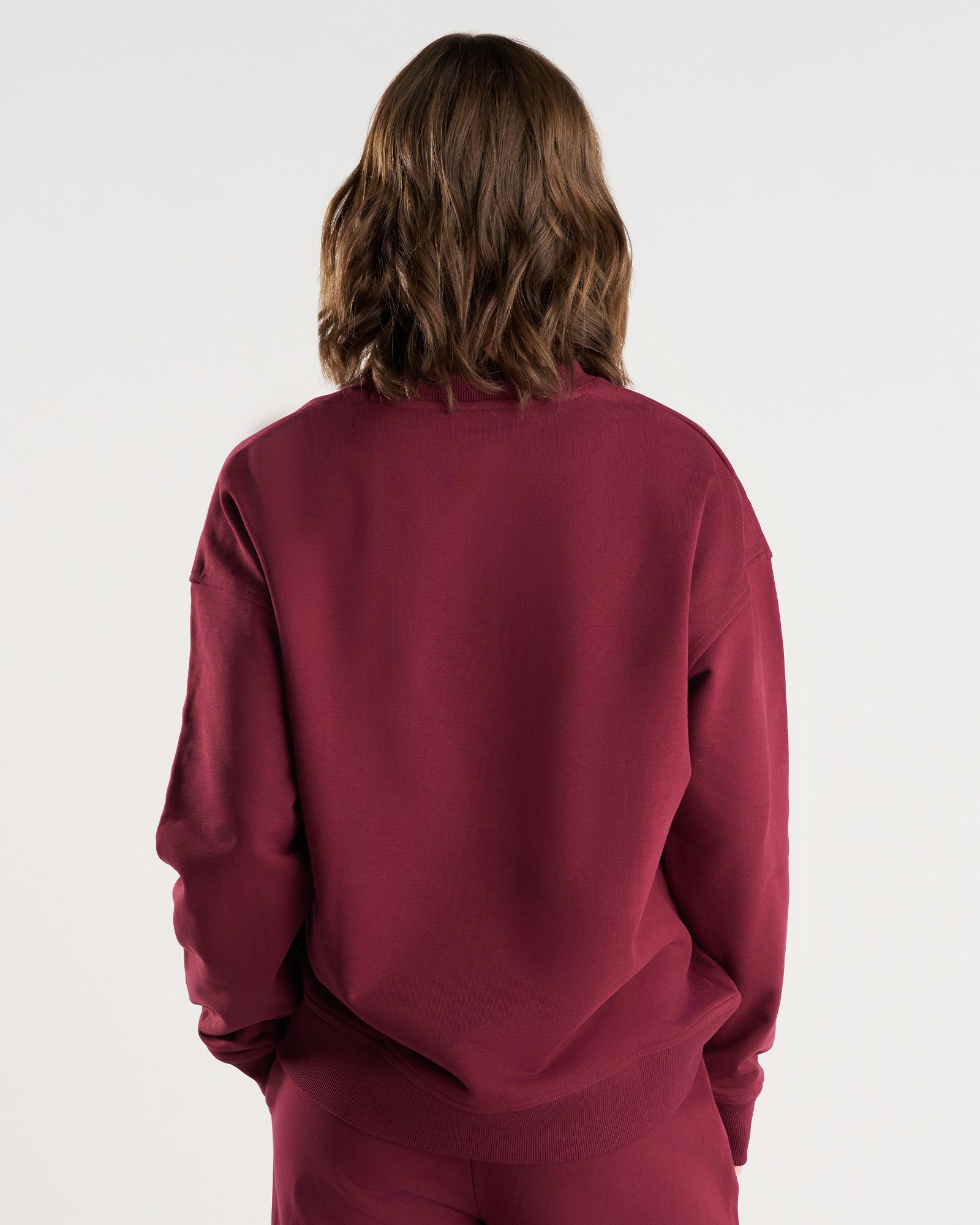 Women’s French Terry Crewneck - Merlot