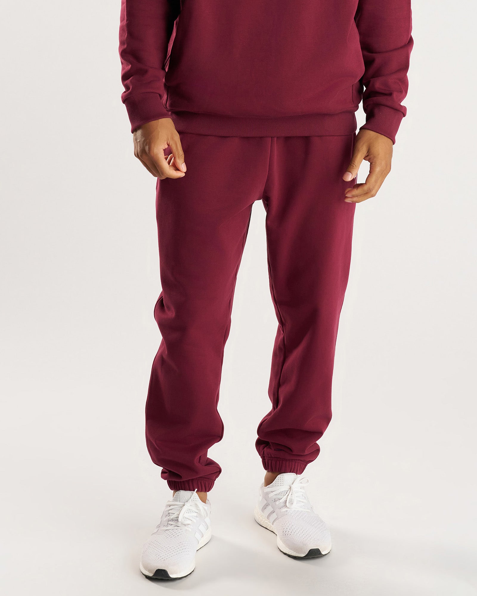 French Terry Sweatpants - Merlot