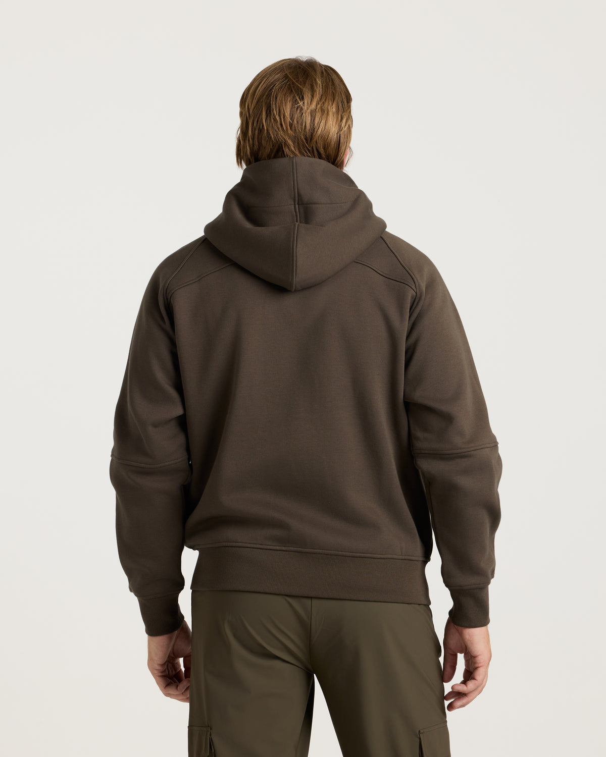 Signature Fleece Full Zip Hoodie - Burnt Olive