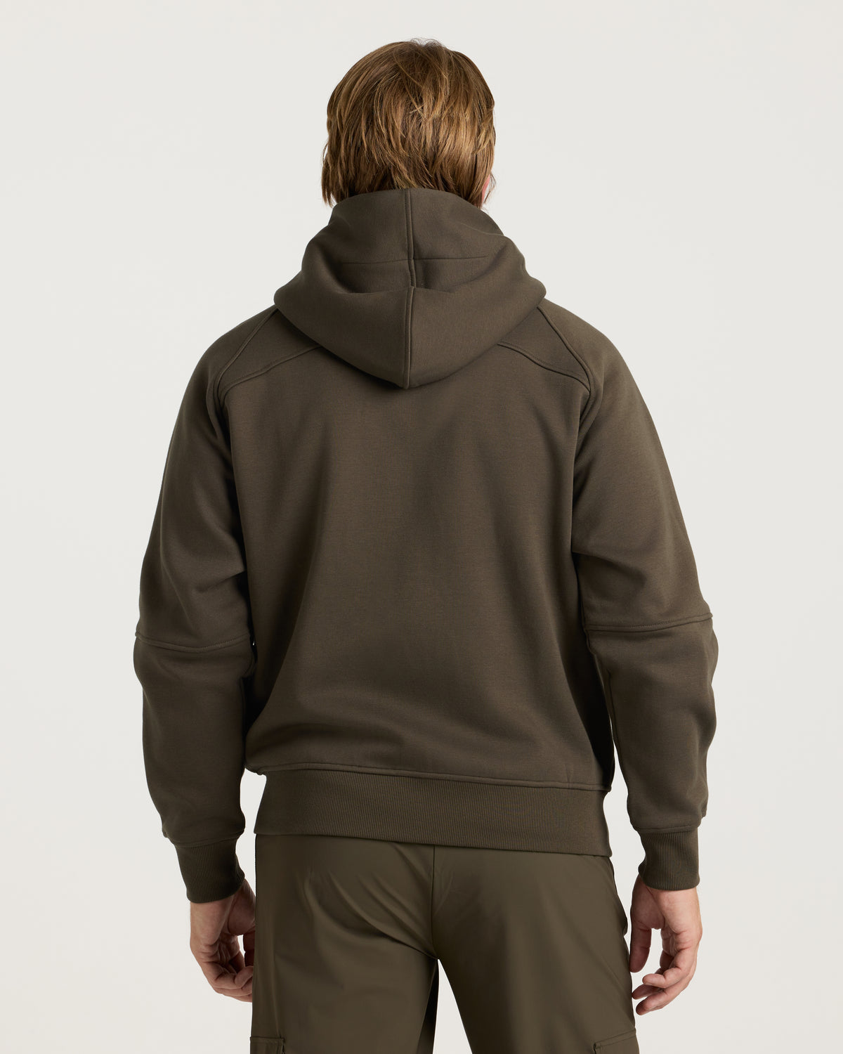 Signature Fleece Full Zip Hoodie - Burnt Olive