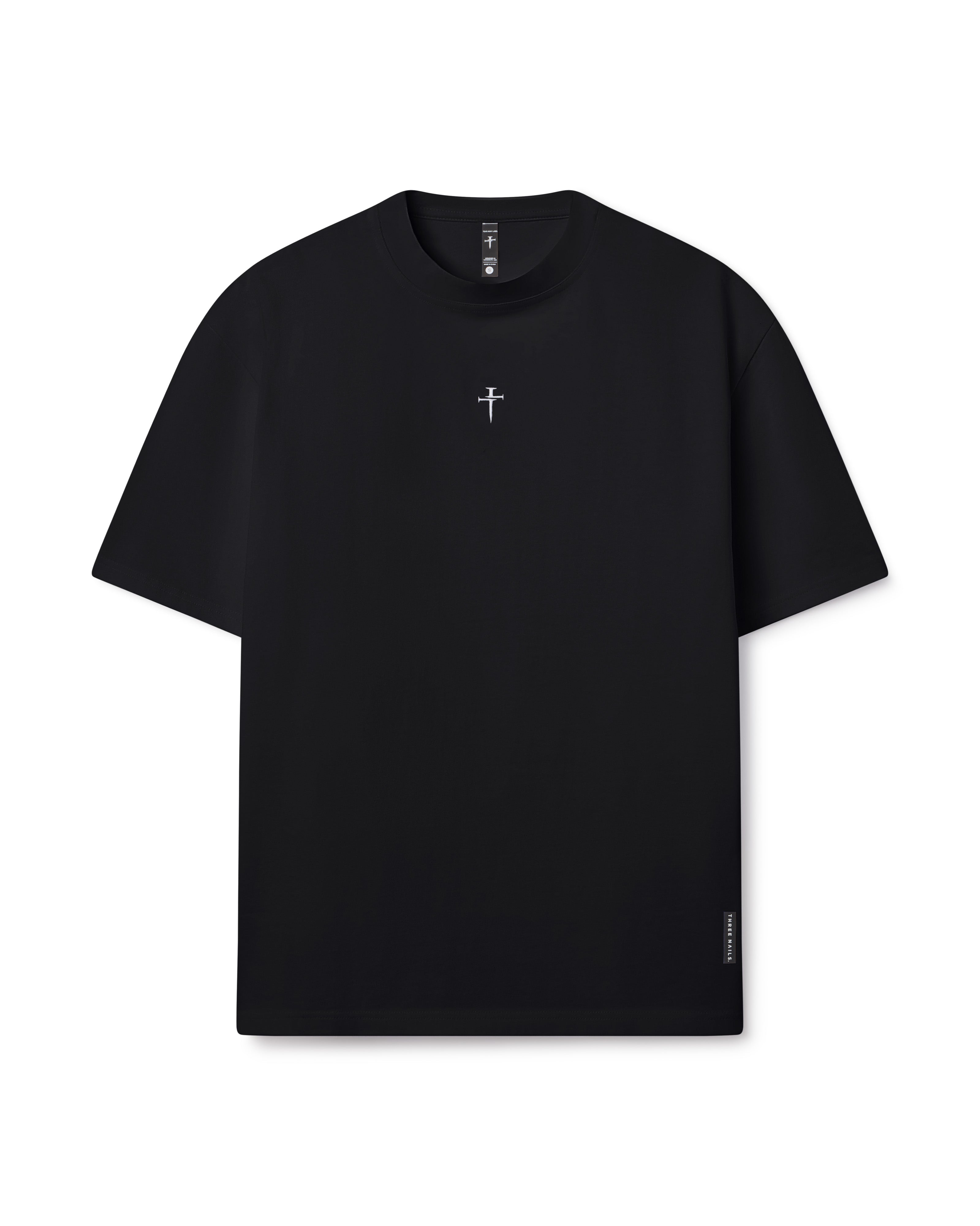 Heavyweight Cotton Oversized Tee - Black