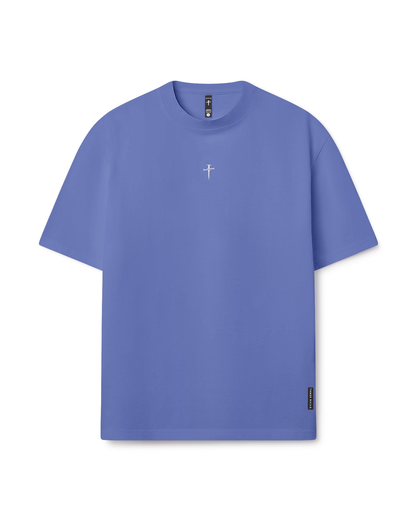 Heavyweight Cotton Oversized Tee - Serene Blue