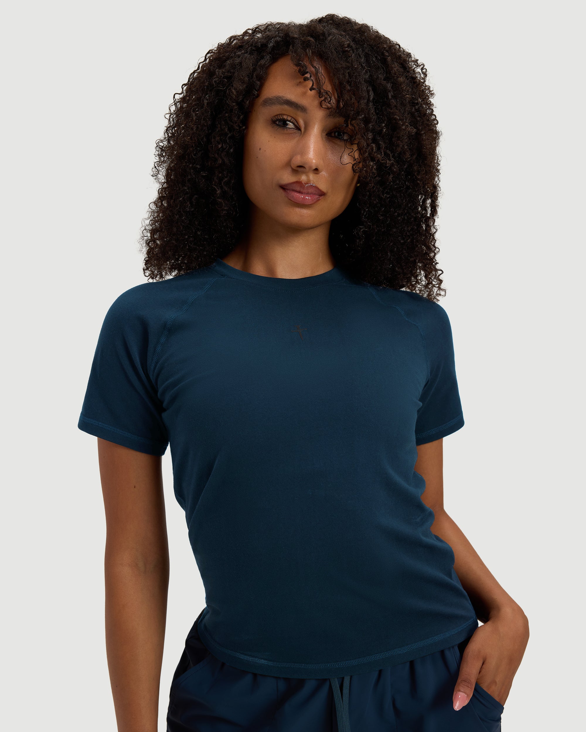 Women's Supima® Cotton Tee - Midnight Navy