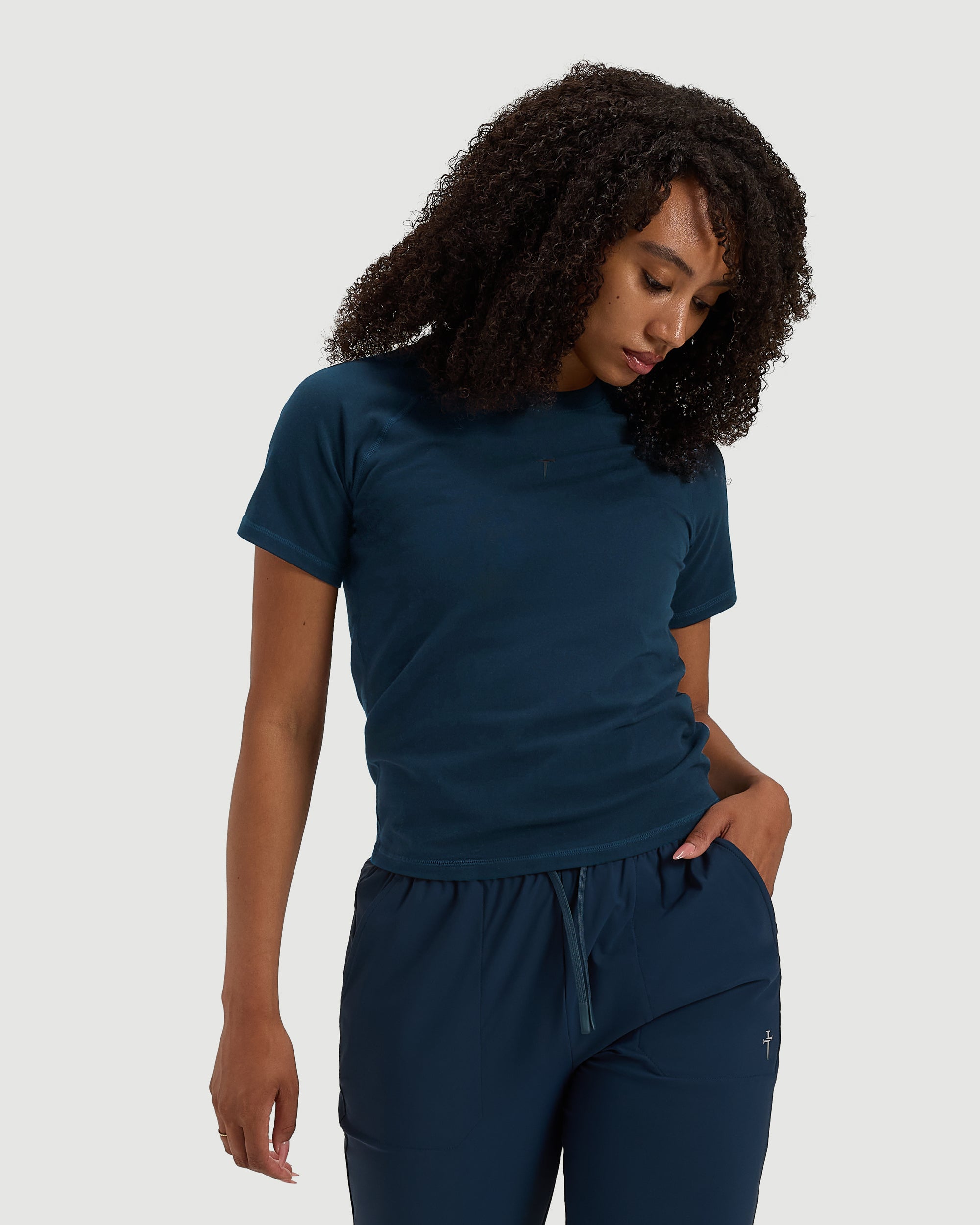 Women's Supima® Cotton Tee - Midnight Navy