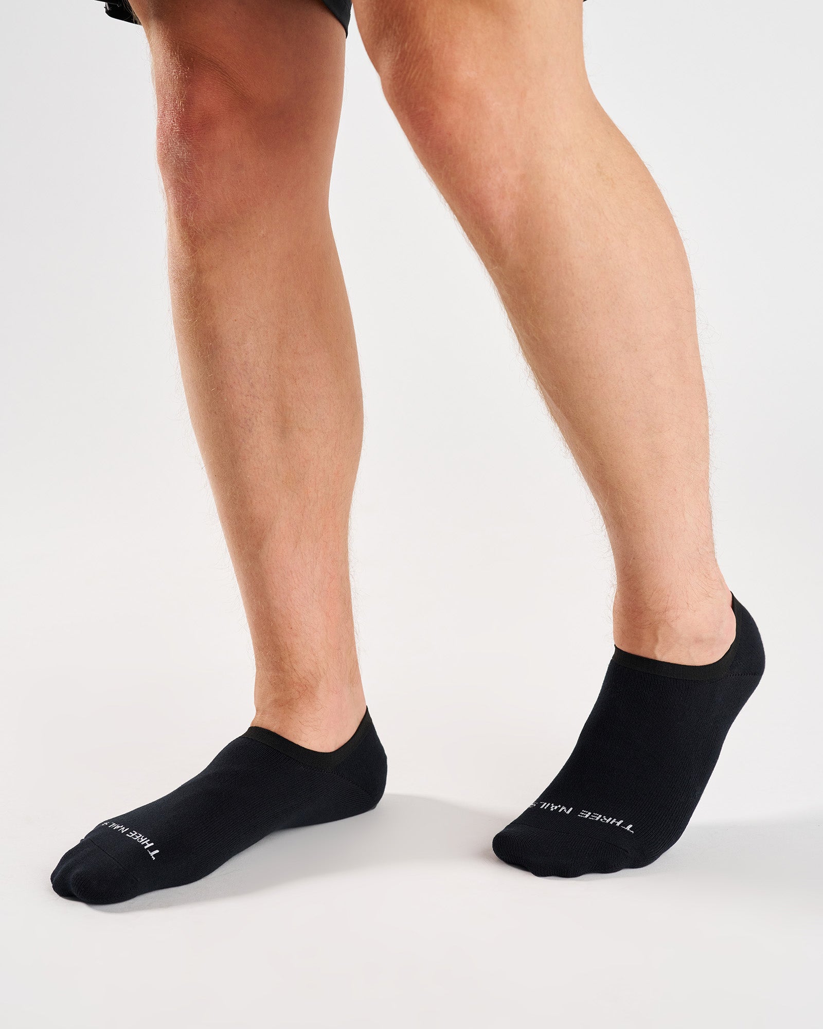 Essential No-Show Socks (3 Pack) - Black