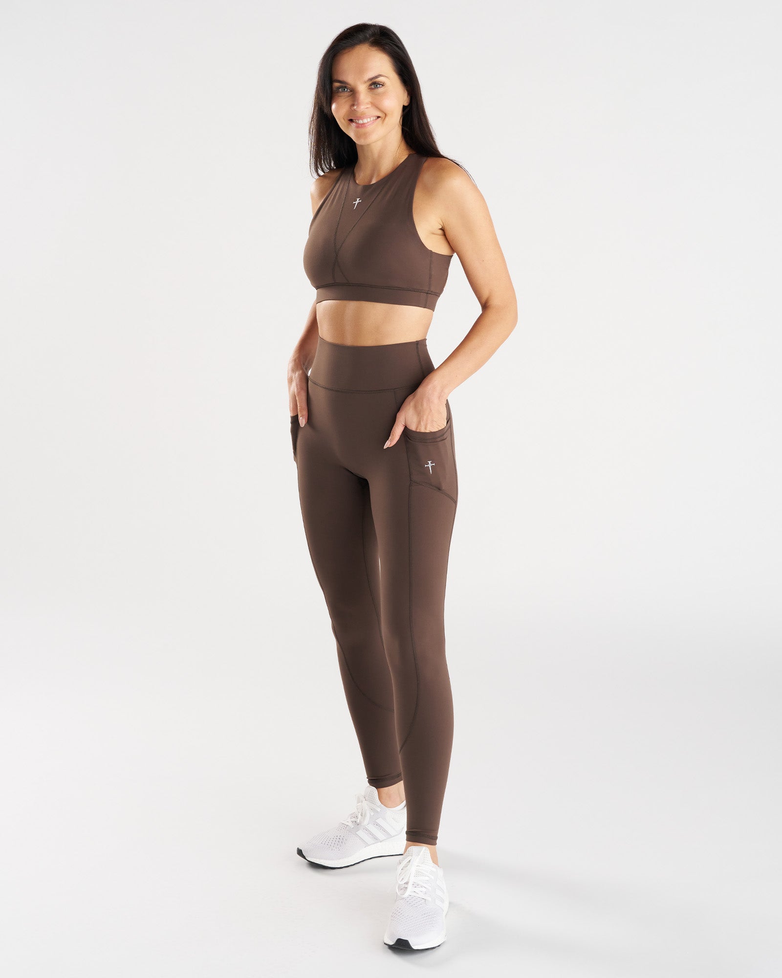 Nova Pocket Legging 27" - Chocolate