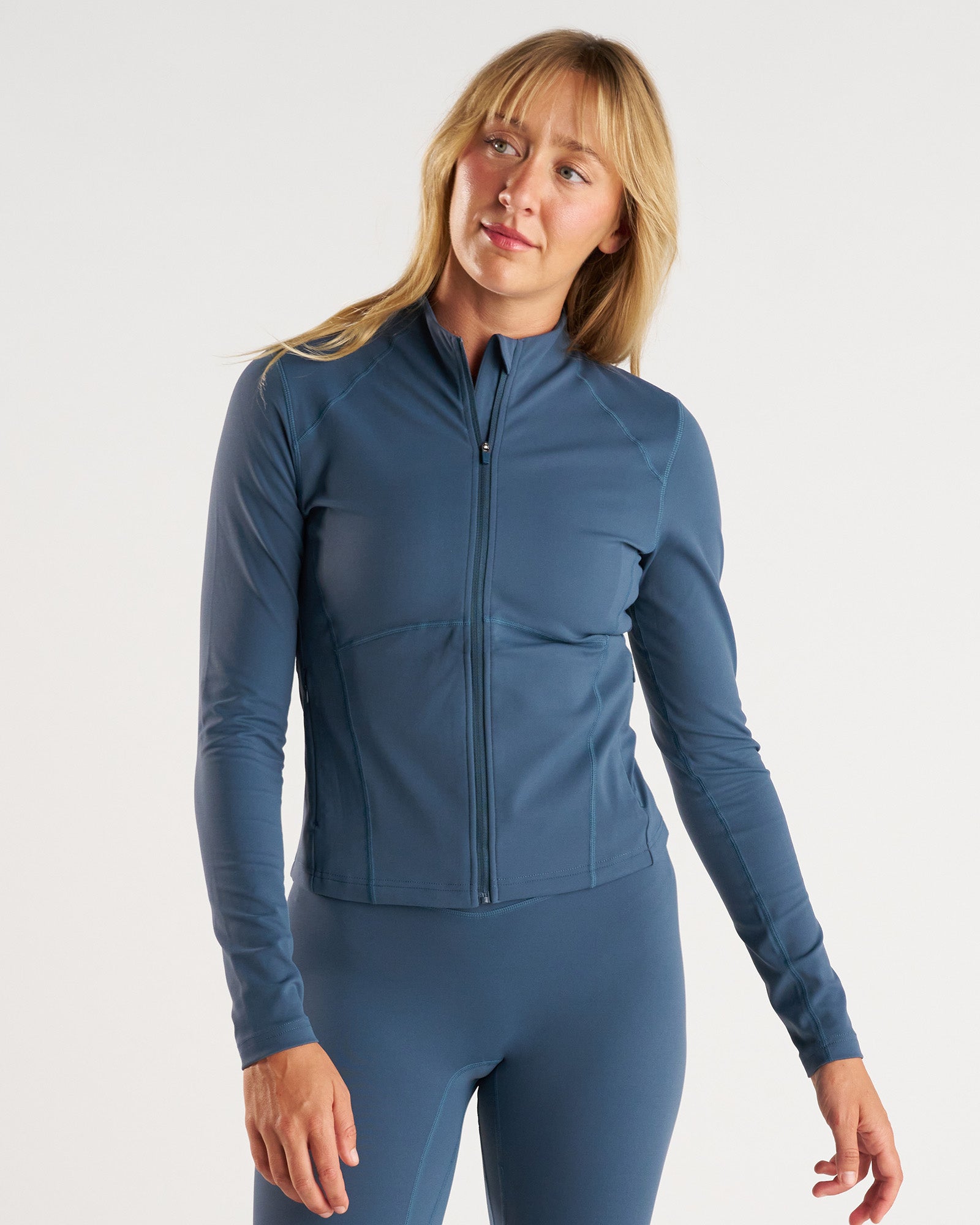 Nova Full-Zip Fitted Jacket - Midnight Navy