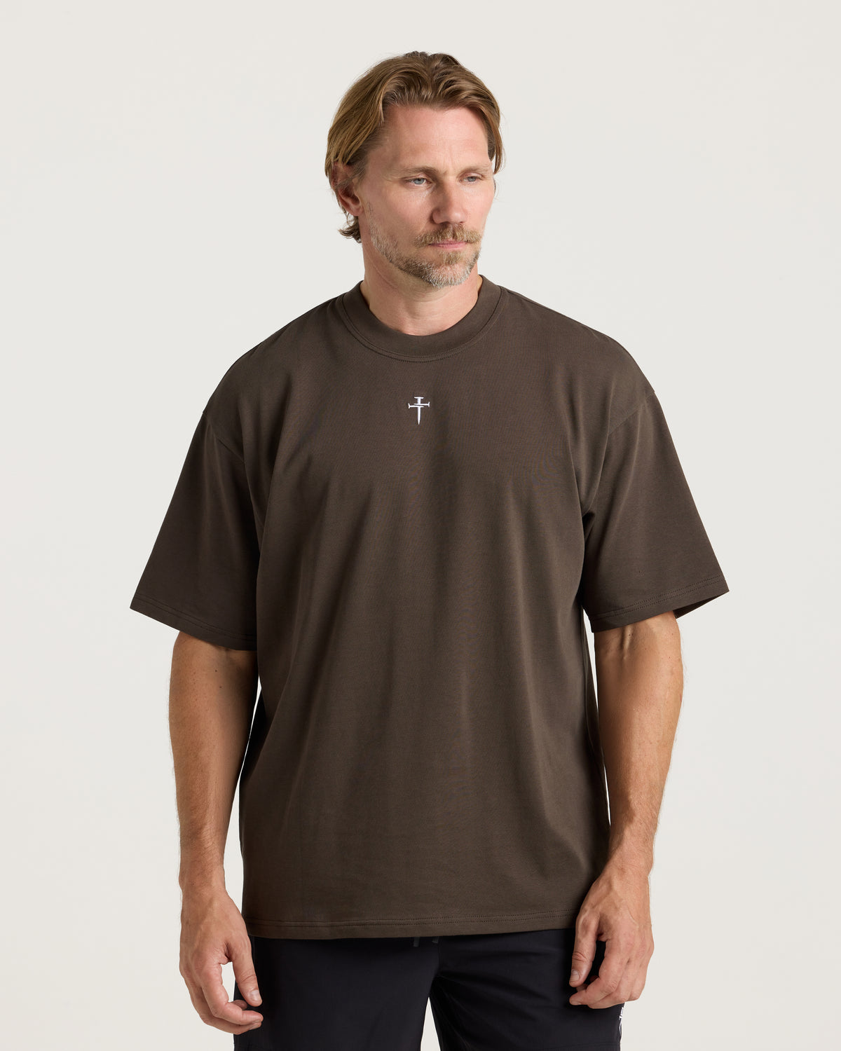 Heavyweight Cotton Oversized Tee - Burnt Olive