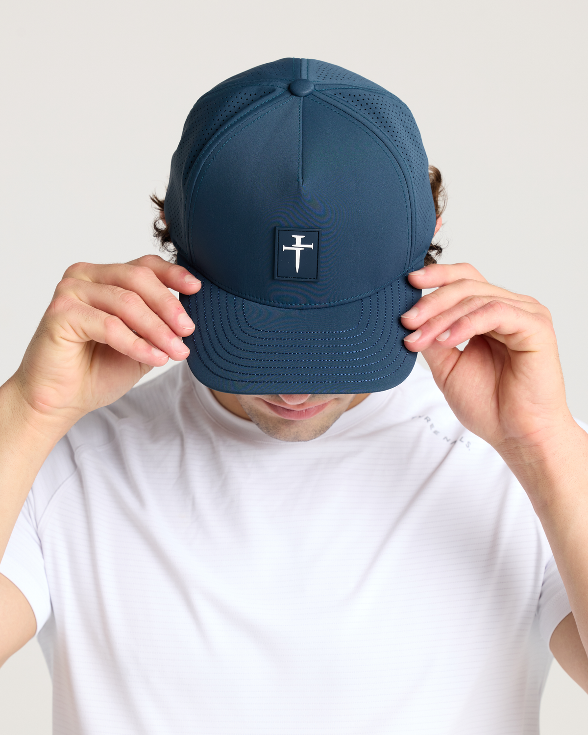 Perforated Hat - Midnight Navy