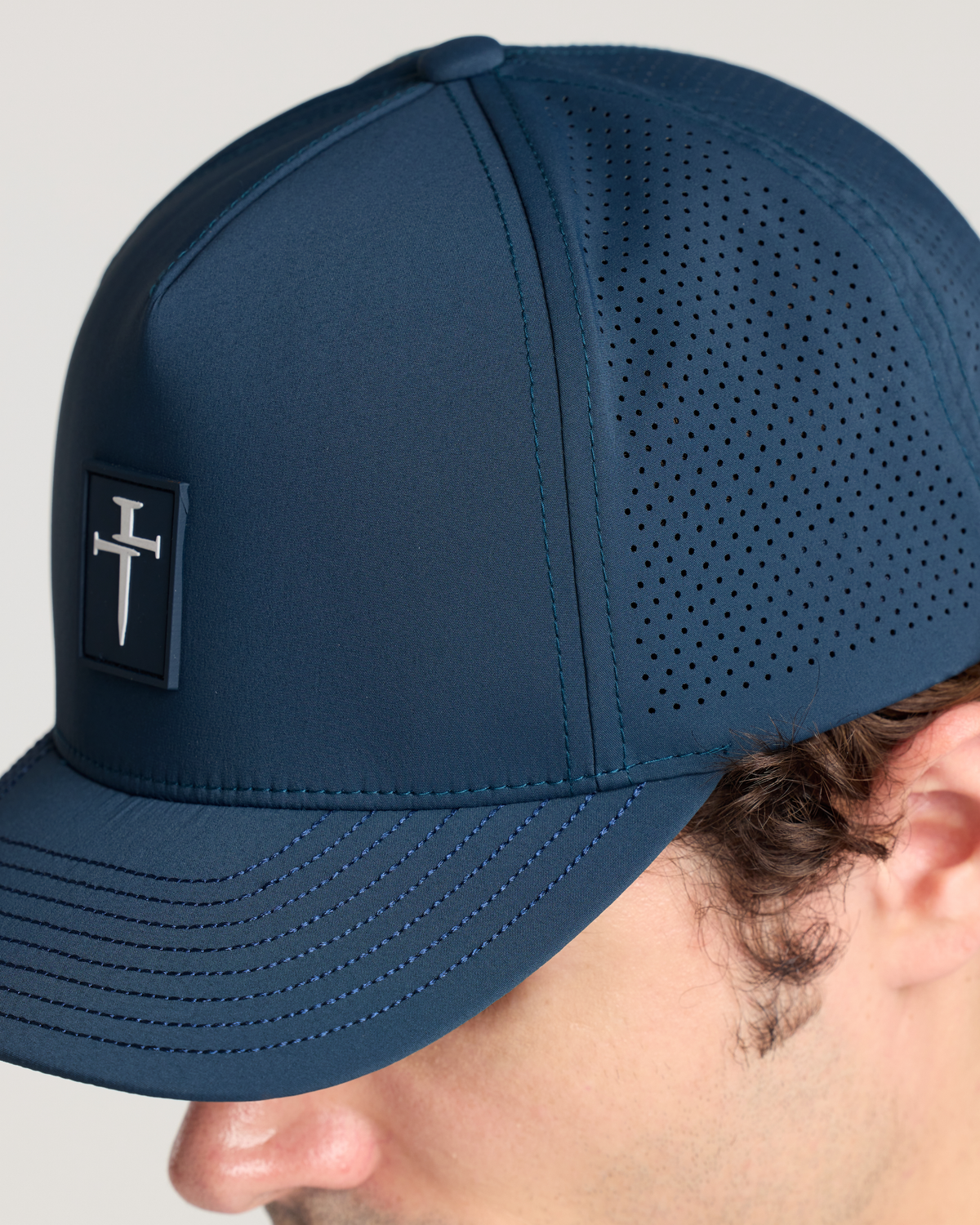 Perforated Hat - Midnight Navy