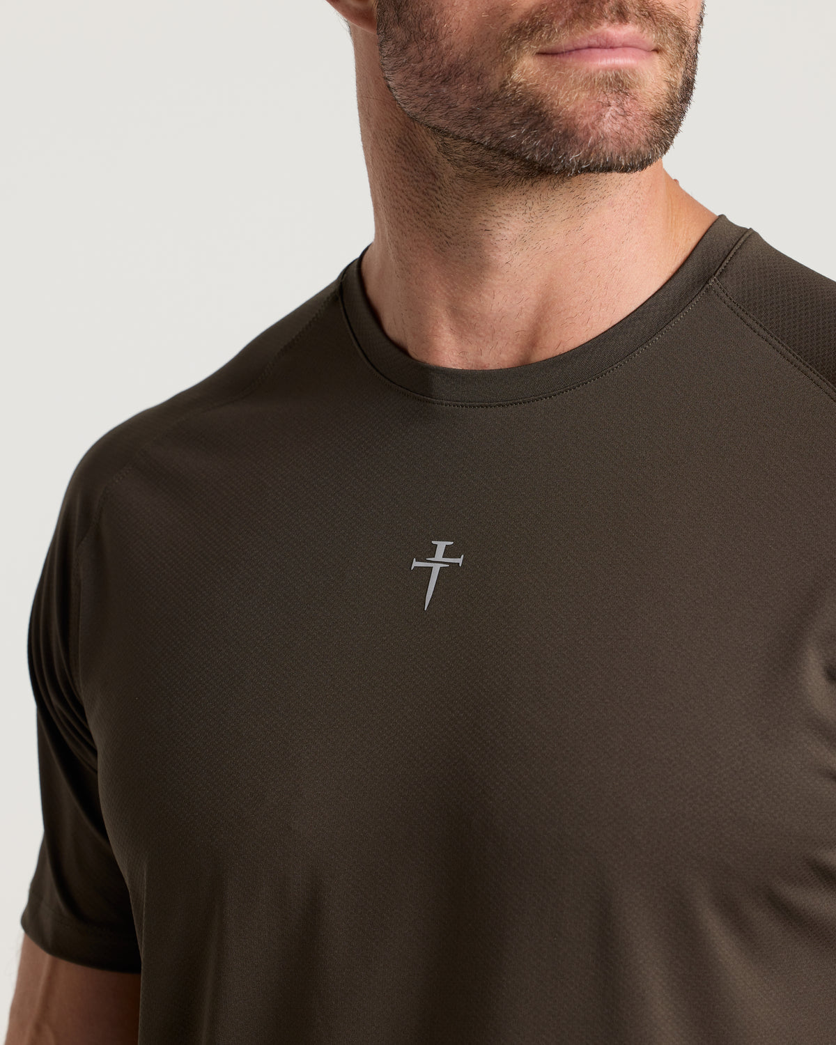 Pro-Tech Tee "Cross" - Burnt Olive