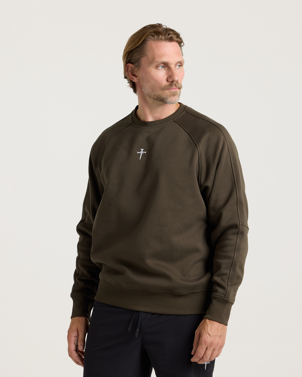 Signature Fleece Crewneck - Burnt Olive