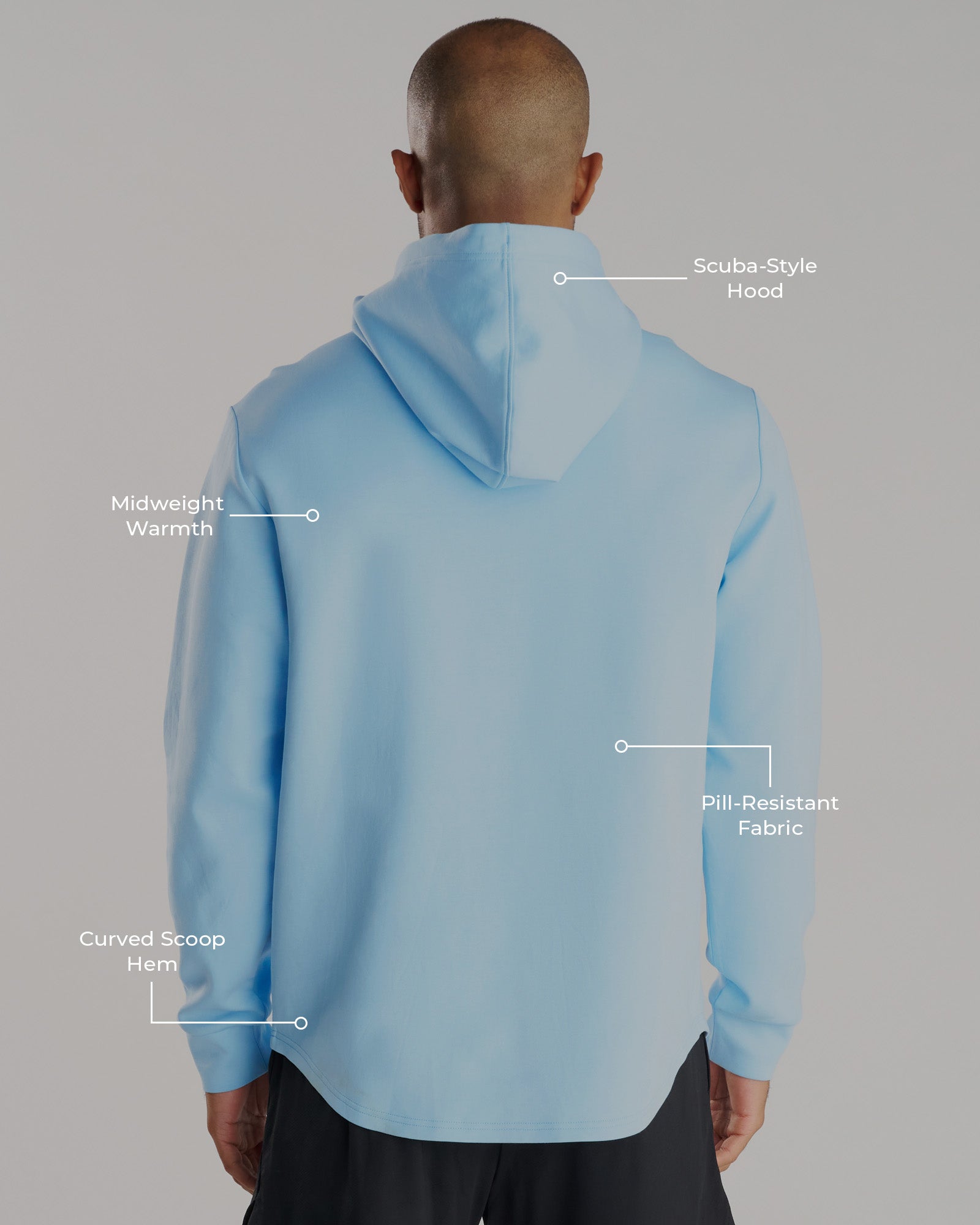Pro-Tech Hoodie - Sky Blue