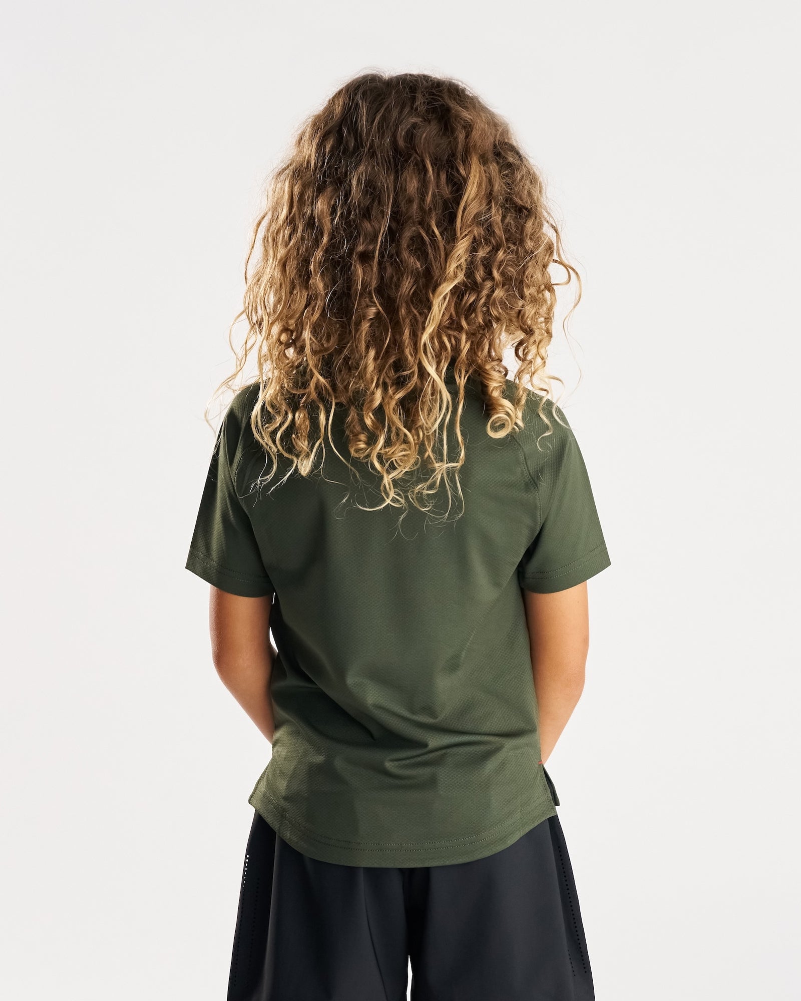 Youth Pro-Tech Tee "Cross" - Dark Pine