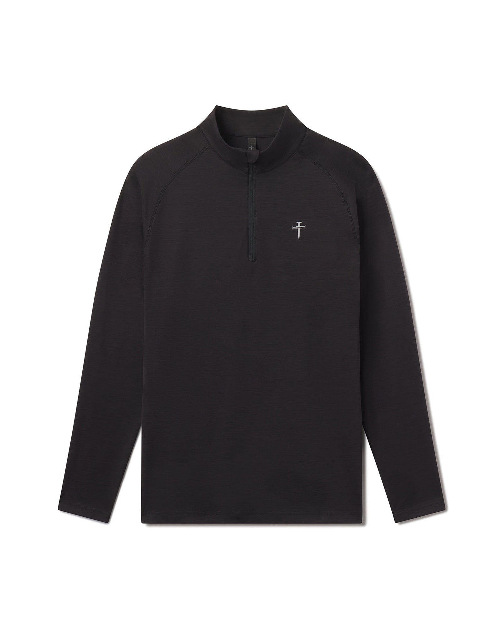 Core Quarter Zip - Black Marl