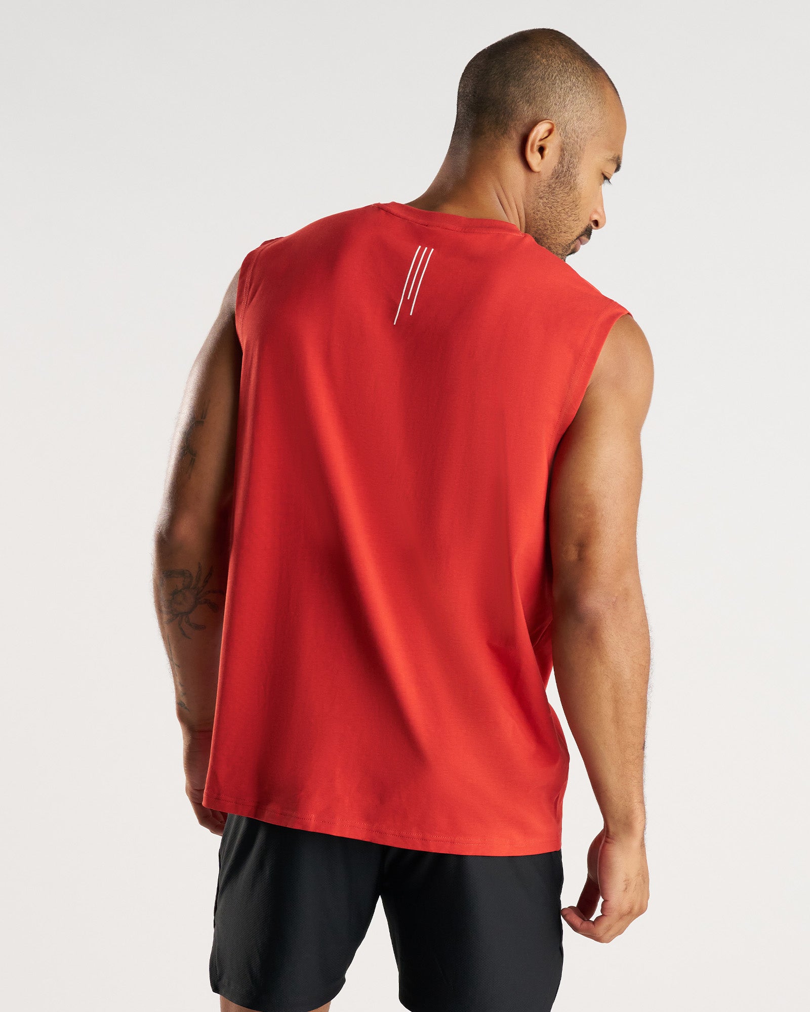 Core Oversized Muscle Tank - Red Rock