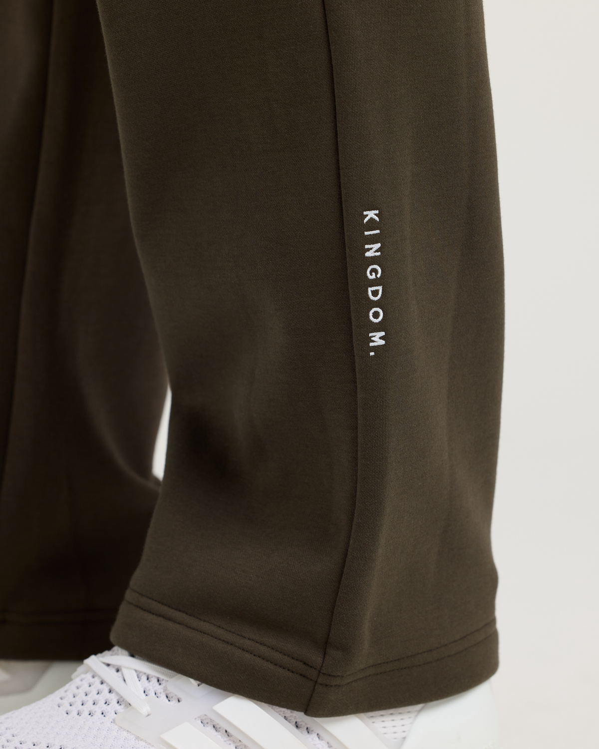 Signature Fleece Straight Leg Sweats - Burnt Olive