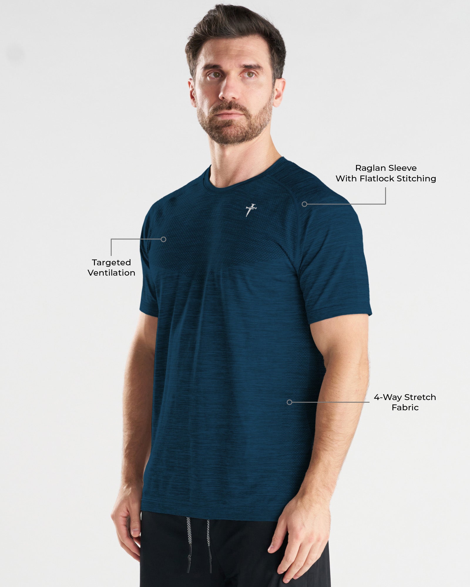 Seamless Tee - Midnight Navy