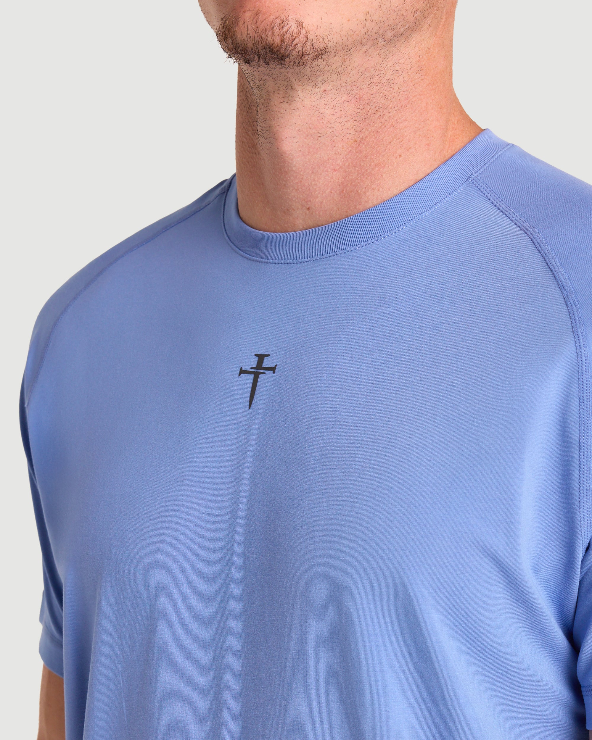 Core Hybrid Tee - Serene Blue