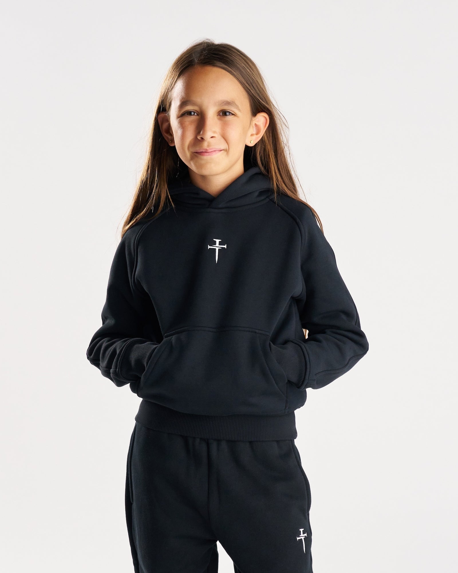 Youth Signature Fleece Hoodie - Black
