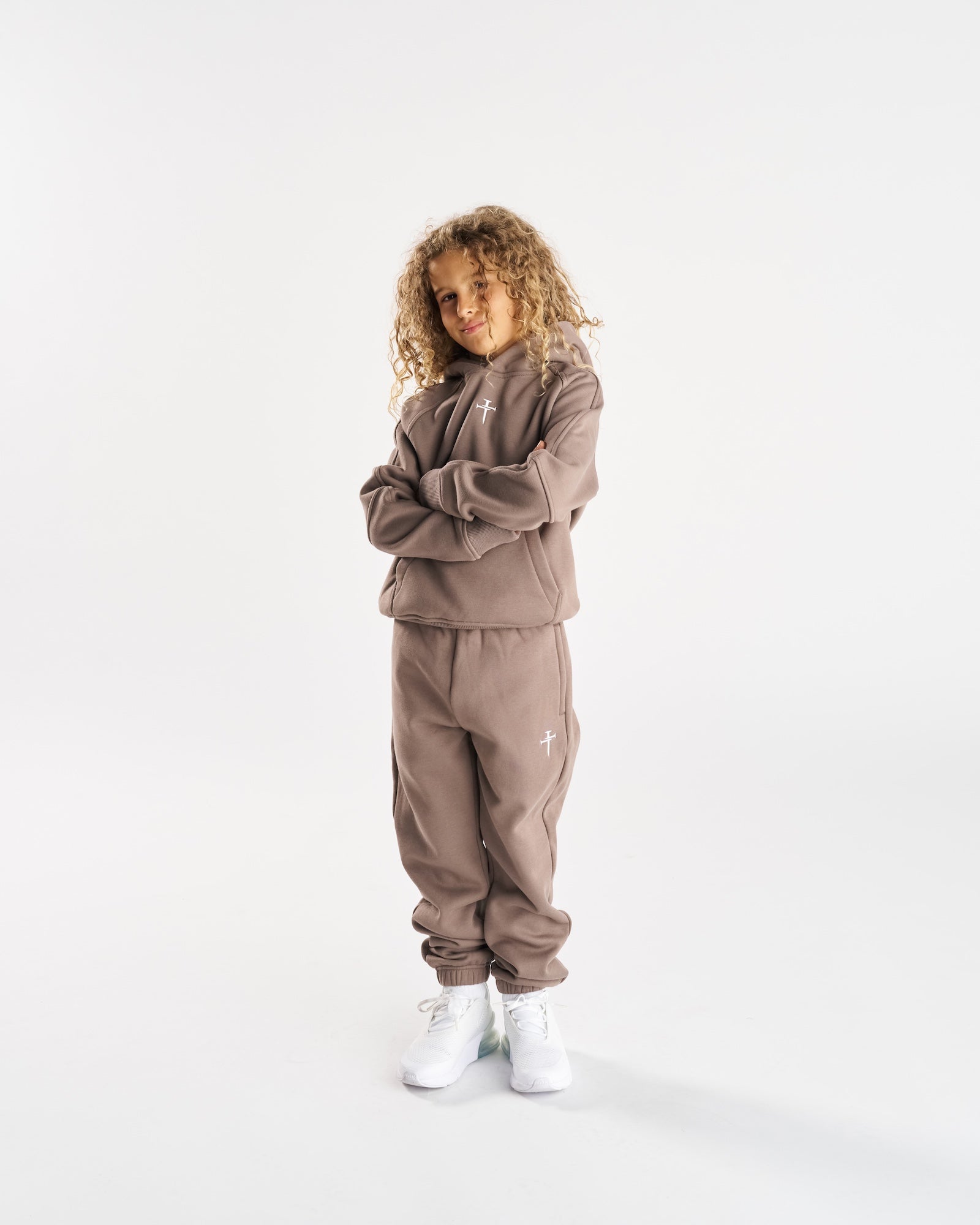 Youth Signature Fleece Sweatpants - Deep Taupe