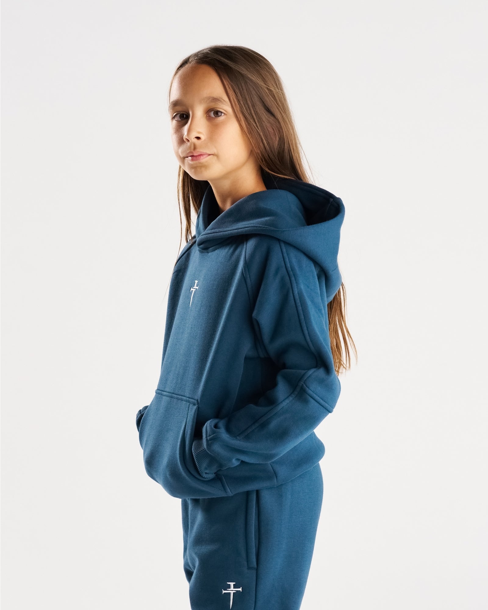 Youth Signature Fleece Hoodie - Midnight Navy