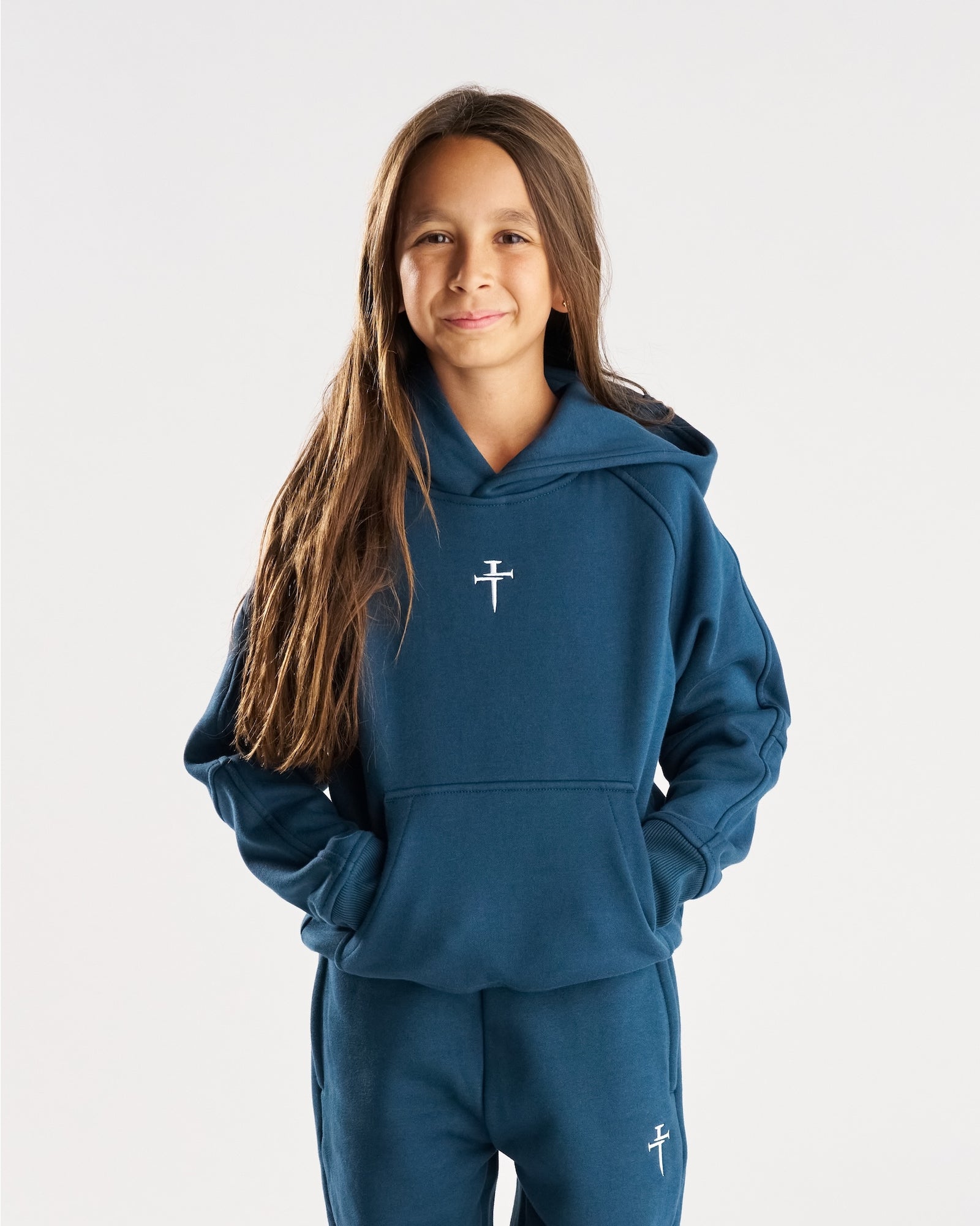 Youth Signature Fleece Hoodie - Midnight Navy