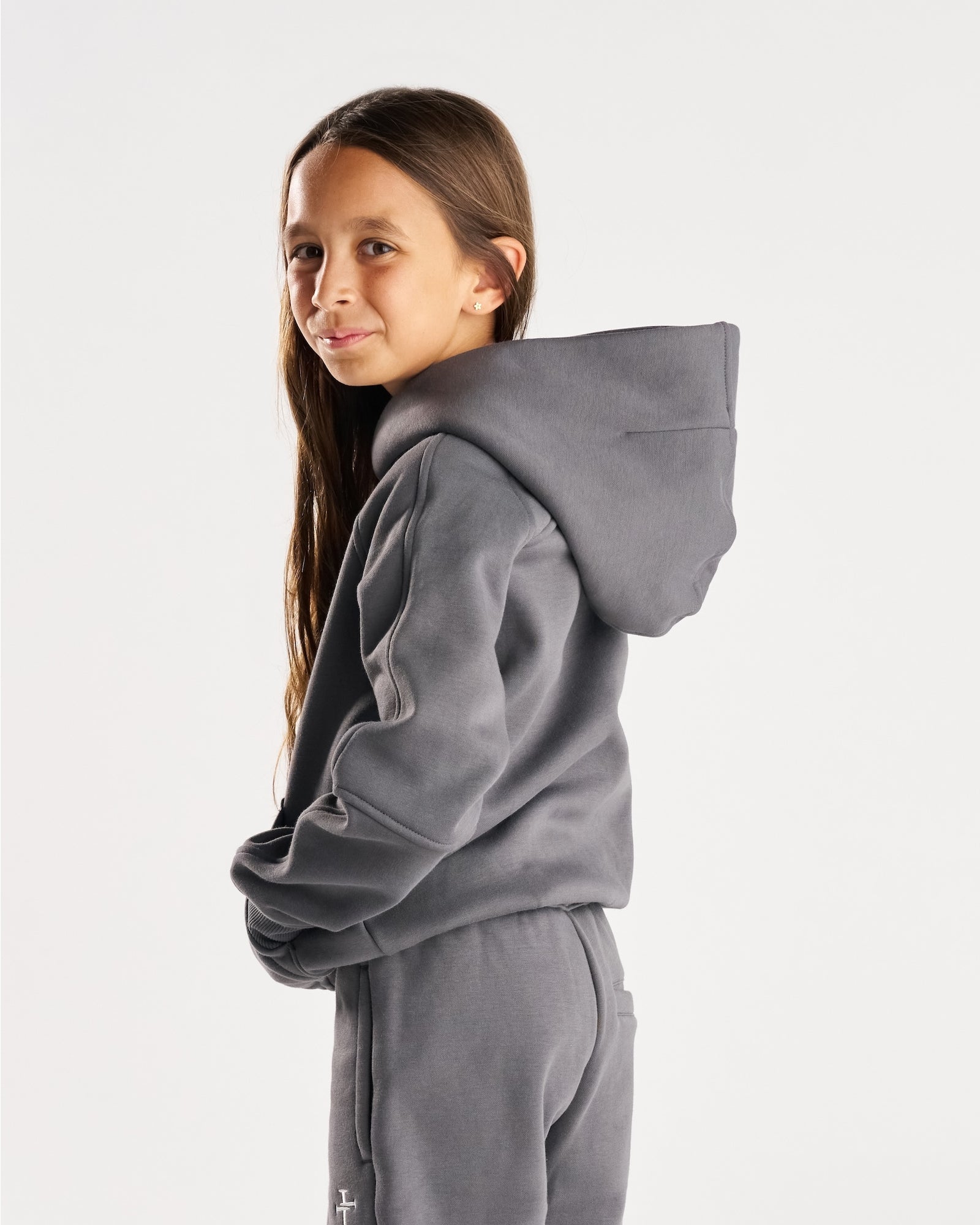 Youth Signature Fleece Hoodie - Space Grey