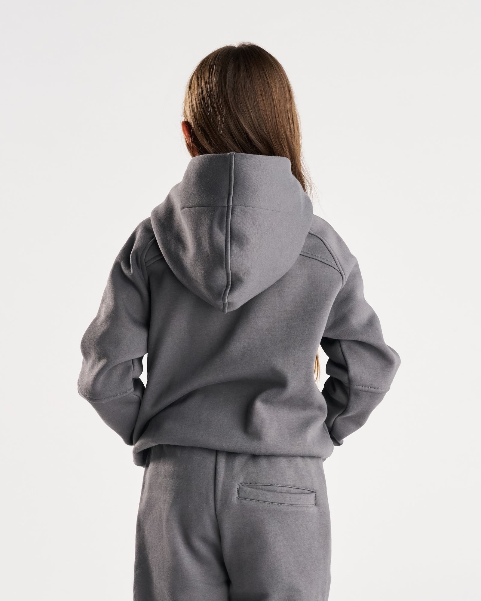 Youth Signature Fleece Hoodie - Space Grey