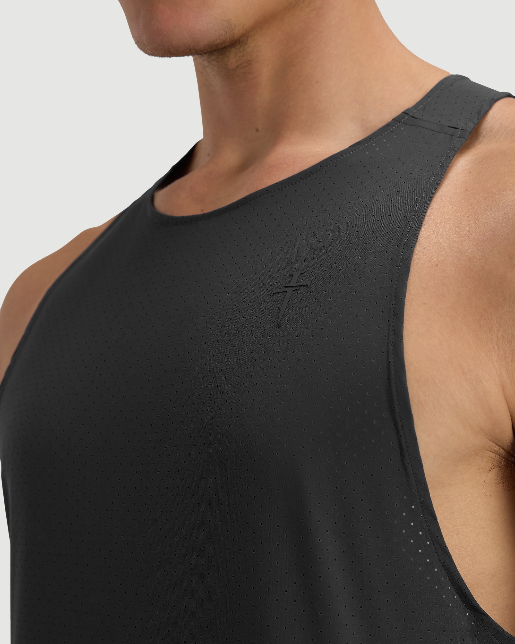 Laser Perforated Tank - Space Grey