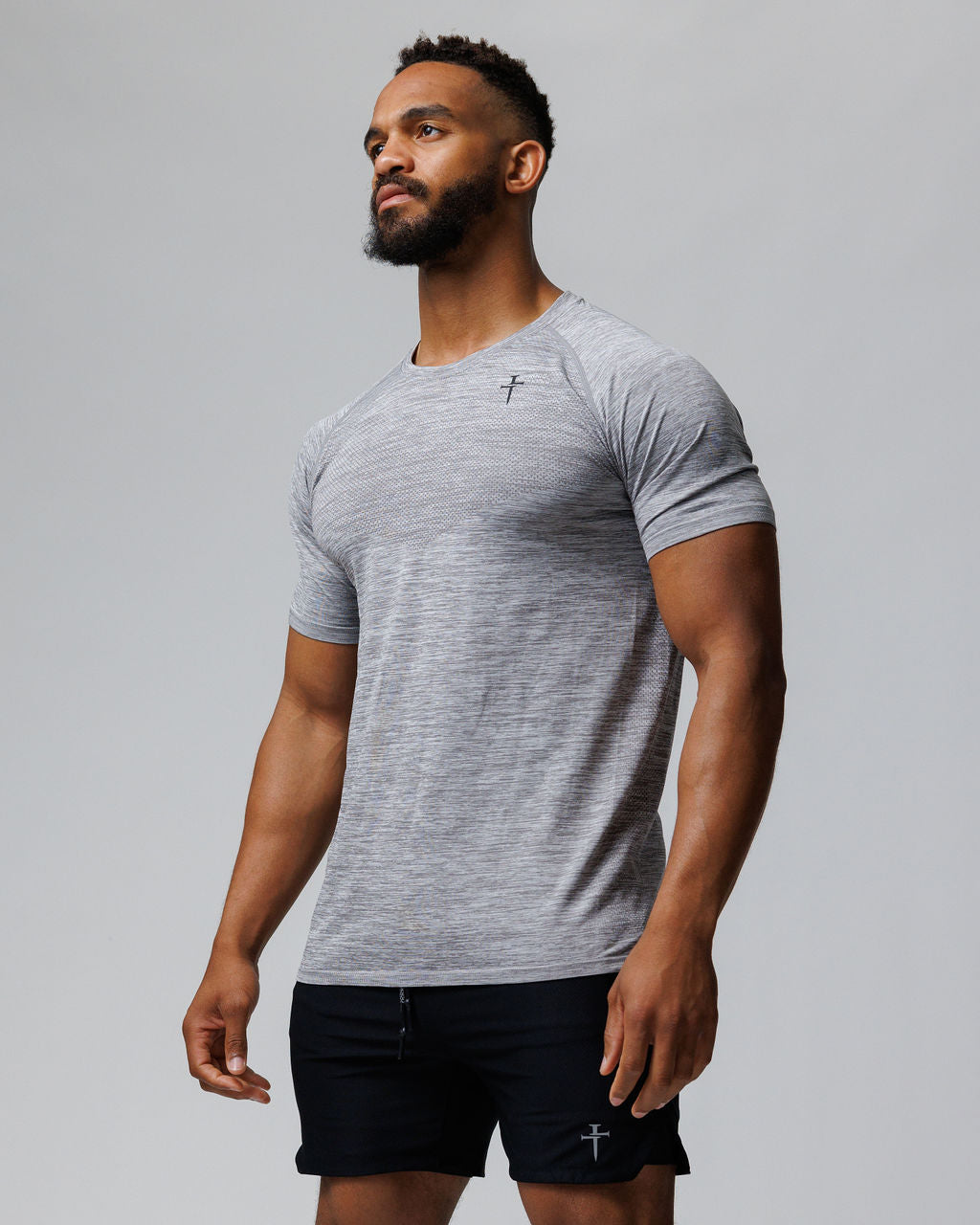 Seamless Tee - Grey Marl