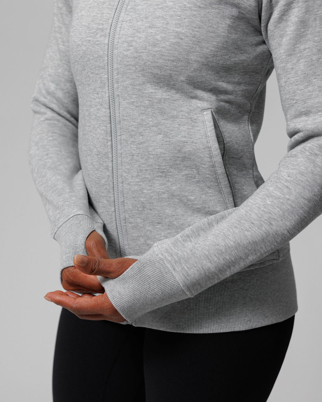 Nova Full Zip - Heather Grey