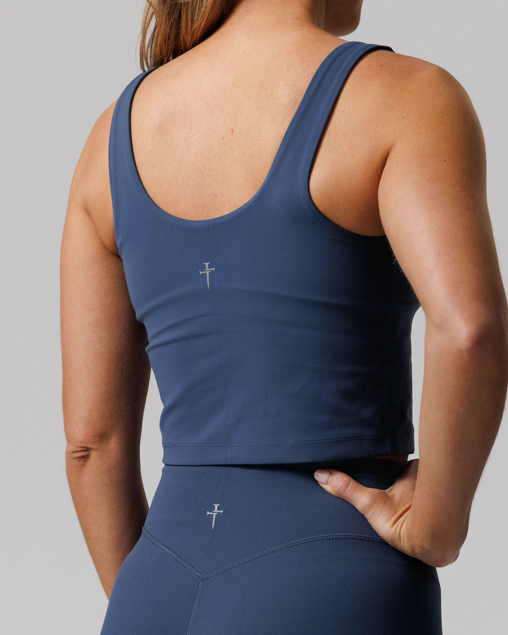 Longline Sports Bra - Midnight Navy