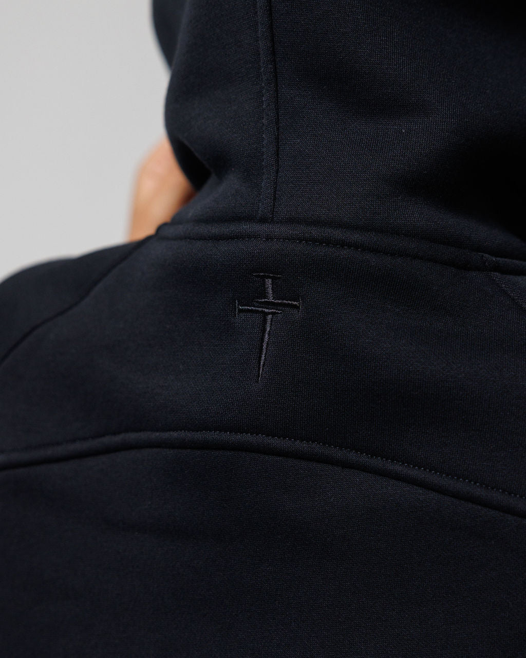 Nova Half Zip Hoodie "Minimal" - Black