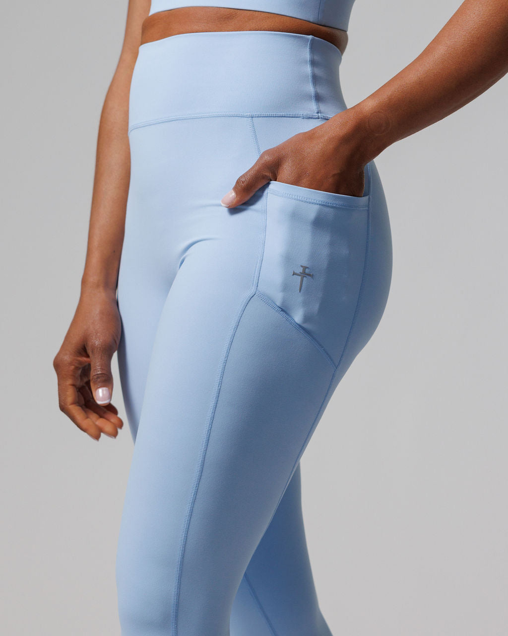 Nova Pocket Legging 27" - Sky Blue