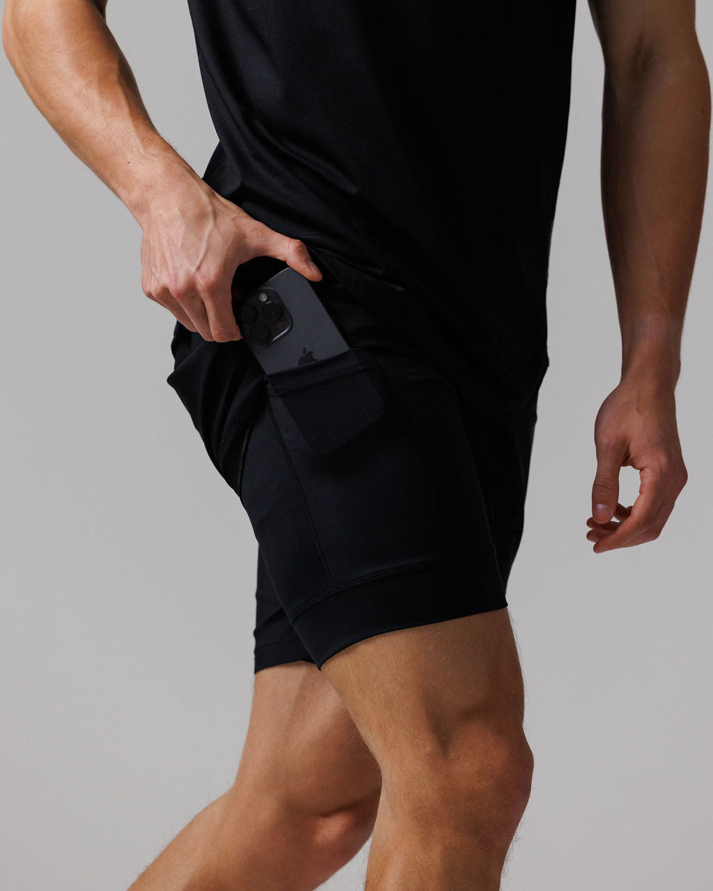 Vapor-Lite™ Liner Short "Three Nails" - Black