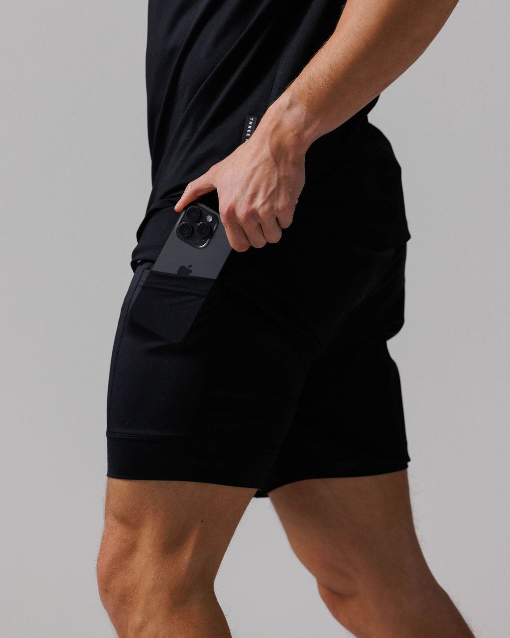 Vapor-Lite™ Liner Short "Three Nails" - Black