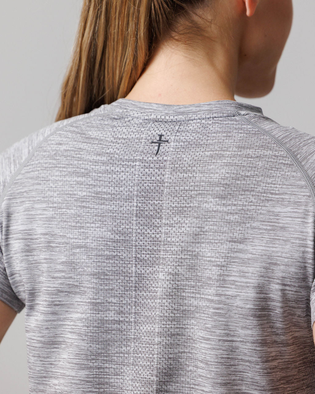 Women's Seamless Tee "Minimal" - Grey Marl