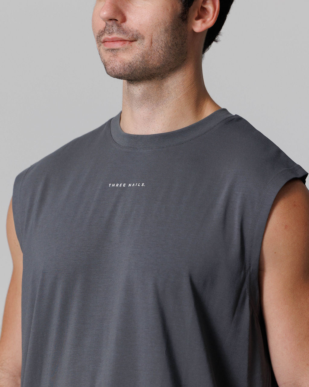 Core Oversized Muscle Tank - Space Grey