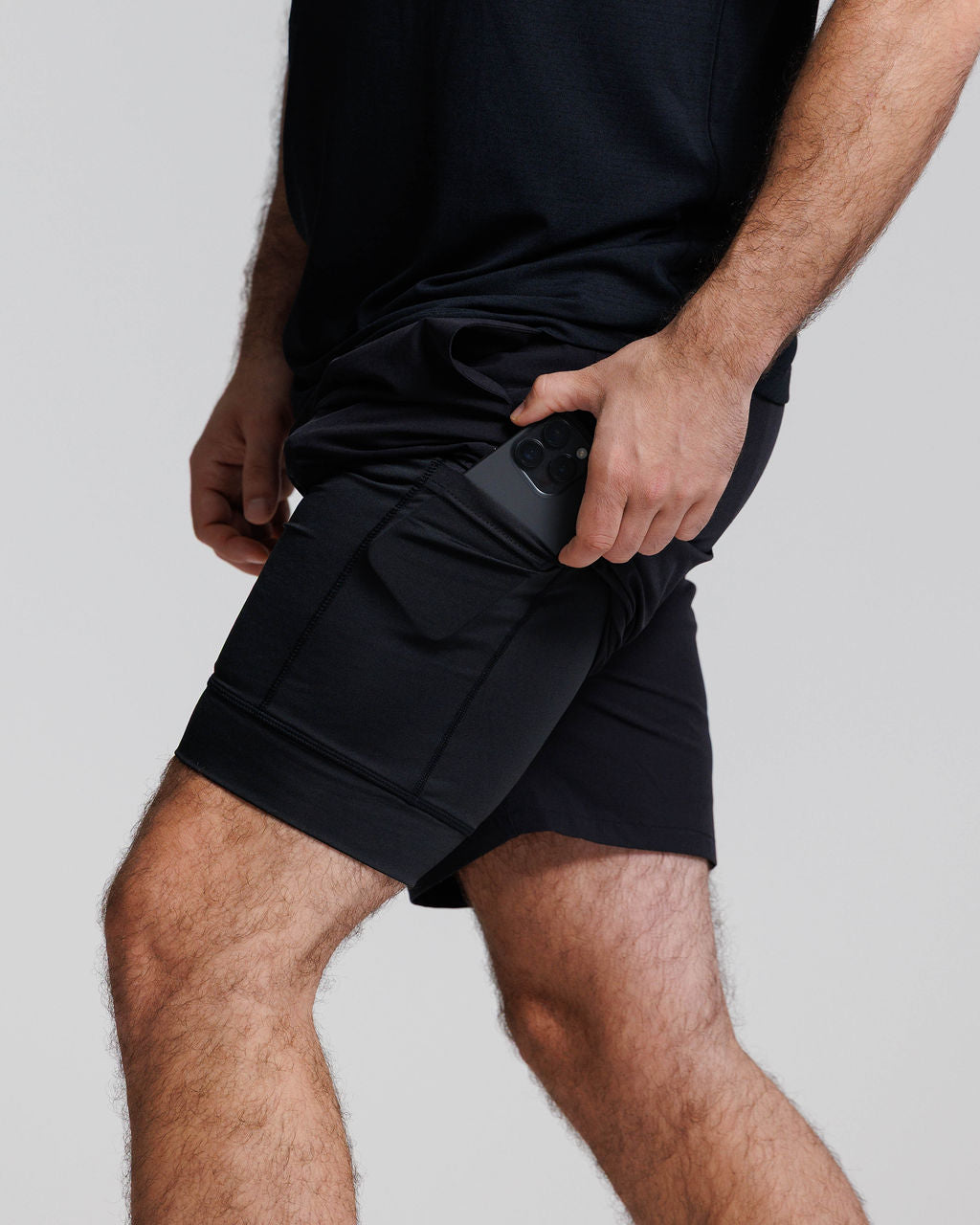 Stride-Tech Perforated Liner Short - Black