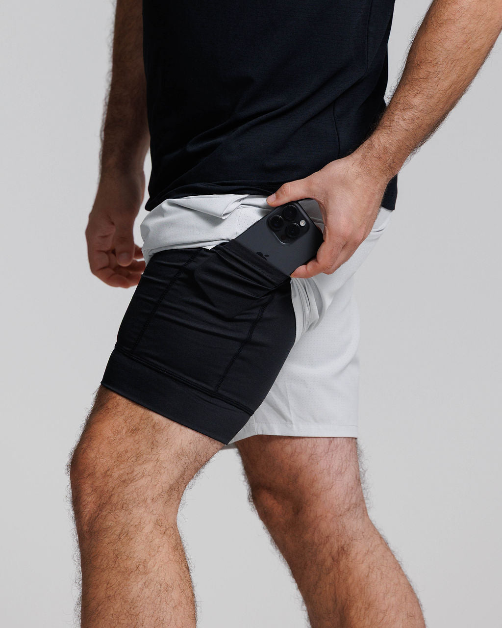 Stride-Tech Perforated Liner Short - Stone